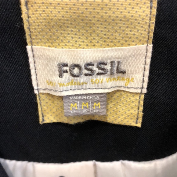 Vintage Fossil Black Button Down Blazer - Picture 4 of 12